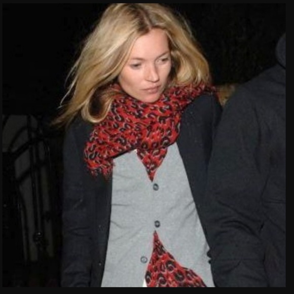 Louis Vuitton Limited Luxury Oversized Leopard Cashmere Silk Italy Scarf - Picture 5 of 6